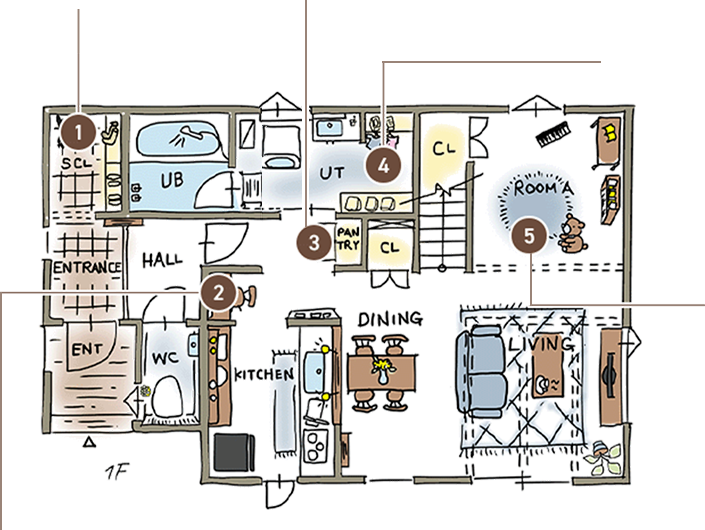 1階間取り図